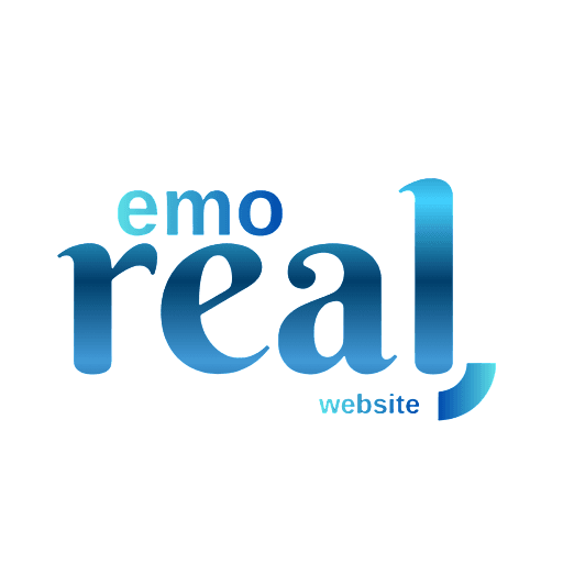 emoreal blue website logo